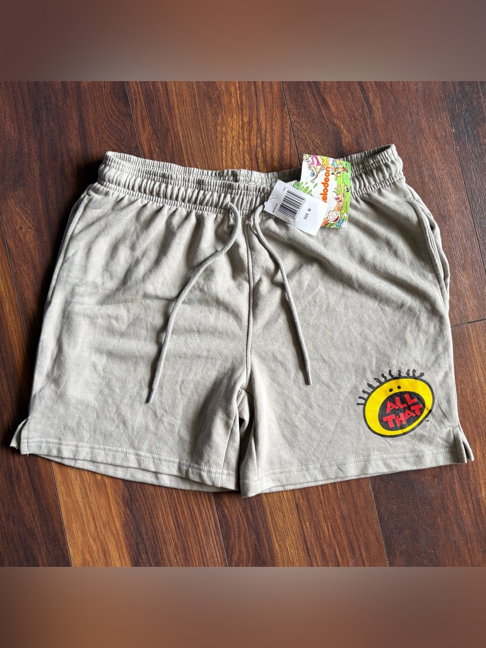 Nickelodeon All That- 90s Show Gray Pull On Athletic Shorts Mens Size Medium